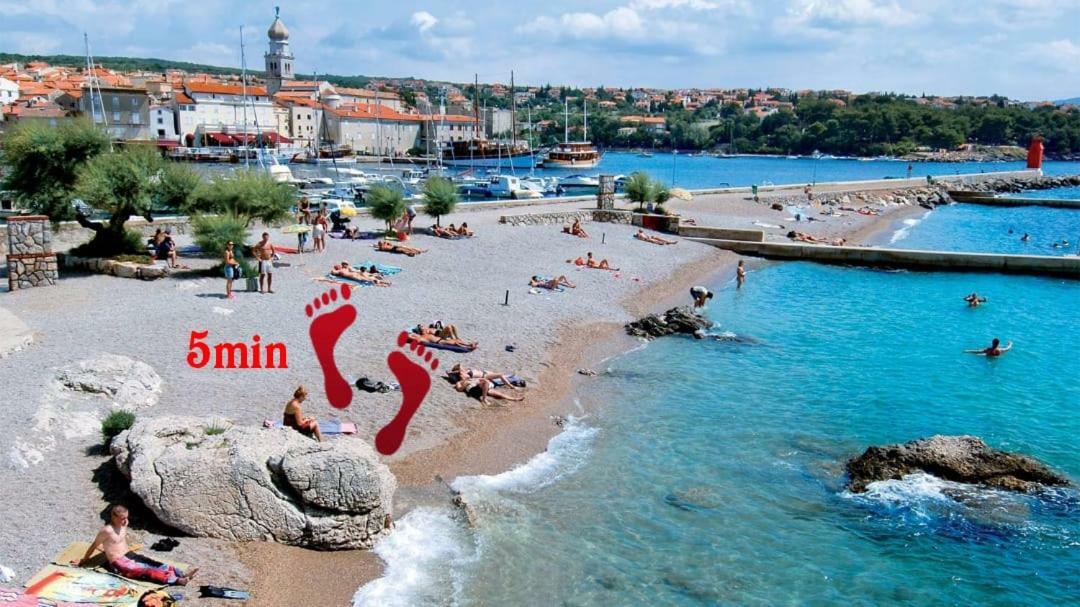 Apartman Jezevac Крк Екстер'єр фото